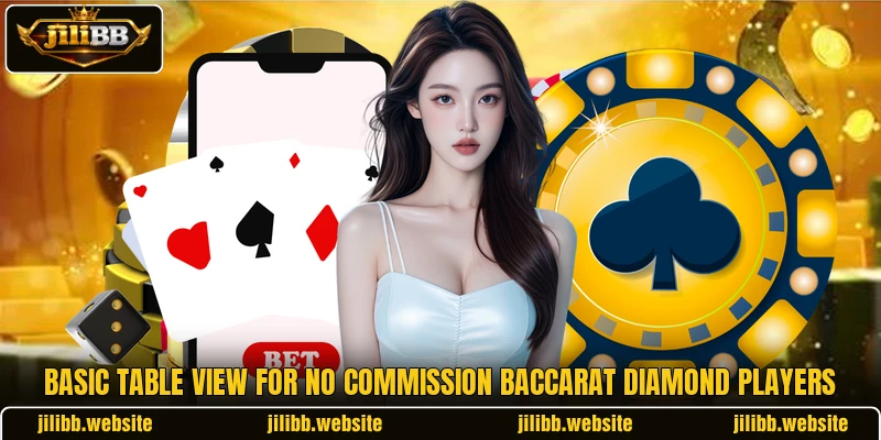 Basic table view for No Commission Baccarat Diamond players Basic table view for No Commission Baccarat Diamond players
