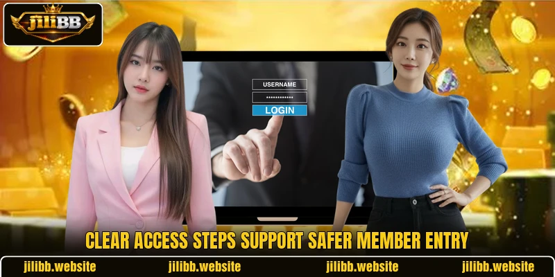 Clear access steps support safer member entry
