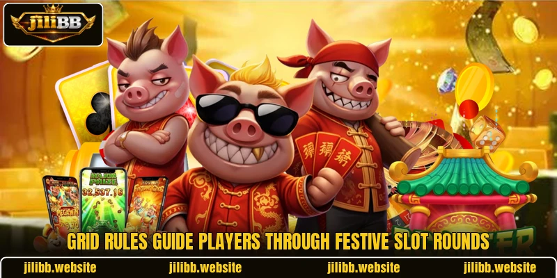 Grid rules guide players through festive slot rounds