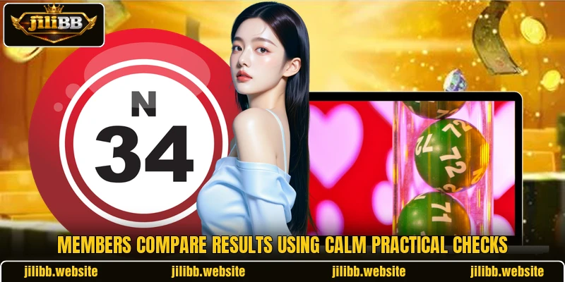 Members compare results using calm practical checks Members compare results using calm practical checks