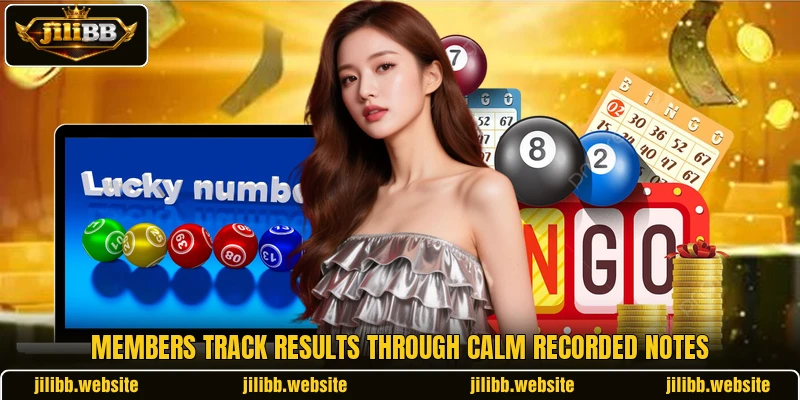 Members track results through calm recorded notes