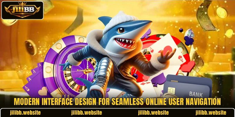 Modern interface design for seamless online user navigation