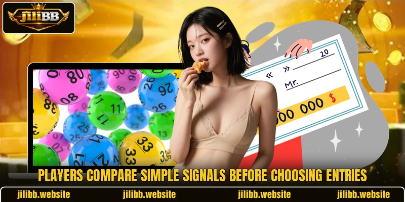 Players compare simple signals before choosing entries
