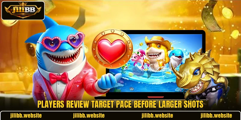 Players review target pace before larger shots Players review target pace before larger shots