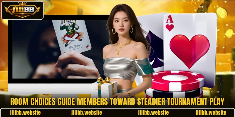 Room choices guide members toward steadier tournament play Room choices guide members toward steadier tournament play